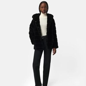 Apparis-GOLDY COAT in noir